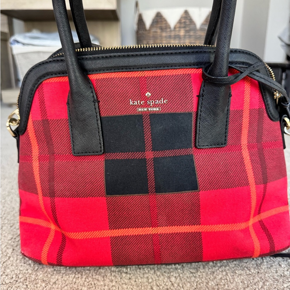 Kate Spade Red and Black Satchel Bag